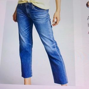 AG Ex-Boyfriend Slouchy Slim Raw Hem Jeans 29